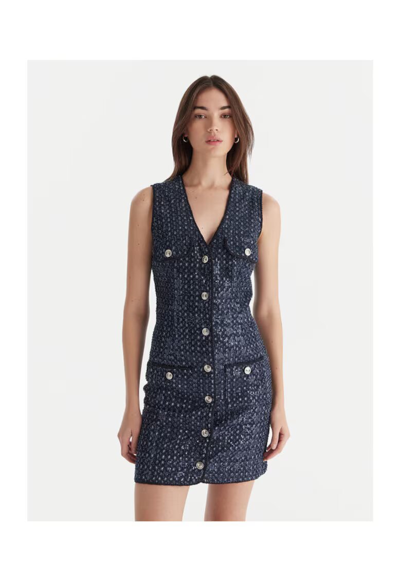 GUESS Rochie de zi pentru femei W5BK41 D0771 - bleumarin -