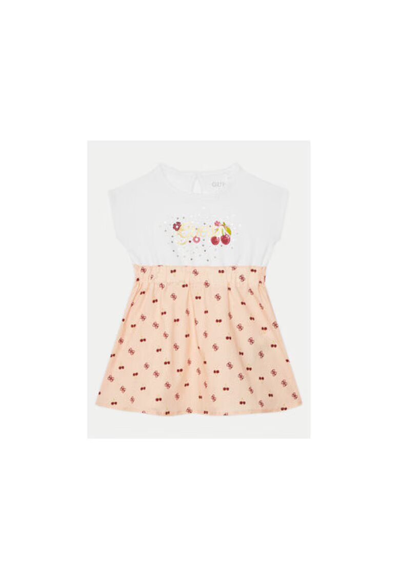 GUESS Rochie din amestec de bumbac organic cu imprimeu
