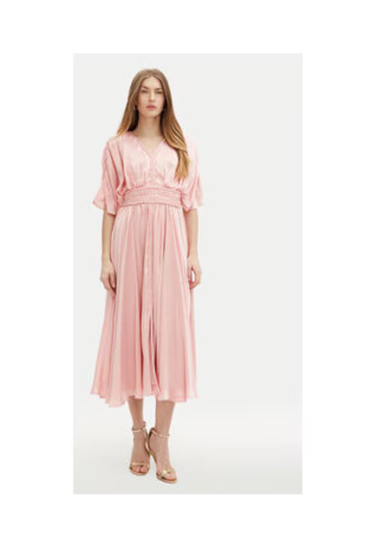 GUESS Rochie din poliester cu maneci scurte