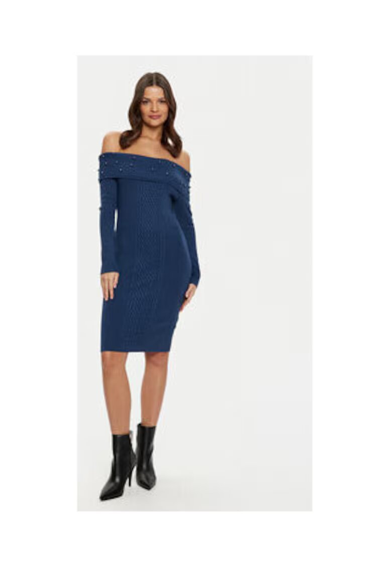 GUESS Rochie din tricot cu decolteu pe umeri