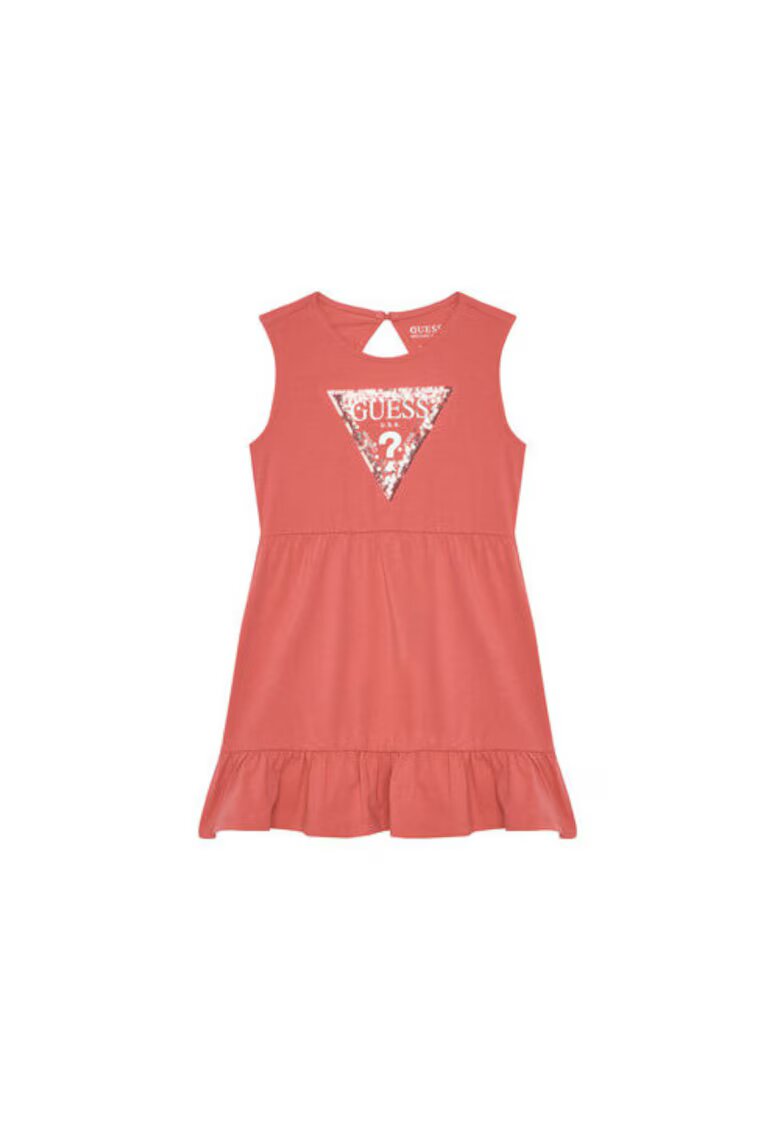 GUESS Rochie fara maneci cu logo frontal