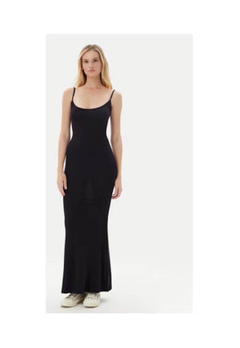 GUESS Rochie lunga cu model uni