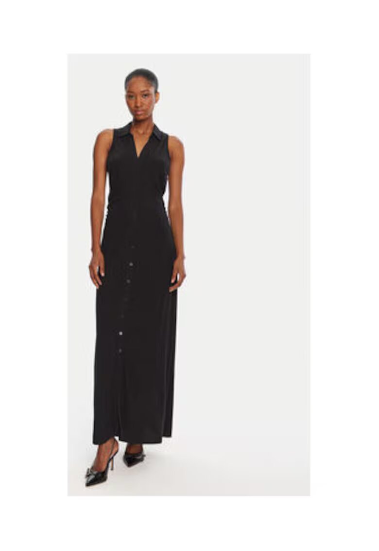 GUESS Rochie maxi tip camasa - fara maneci