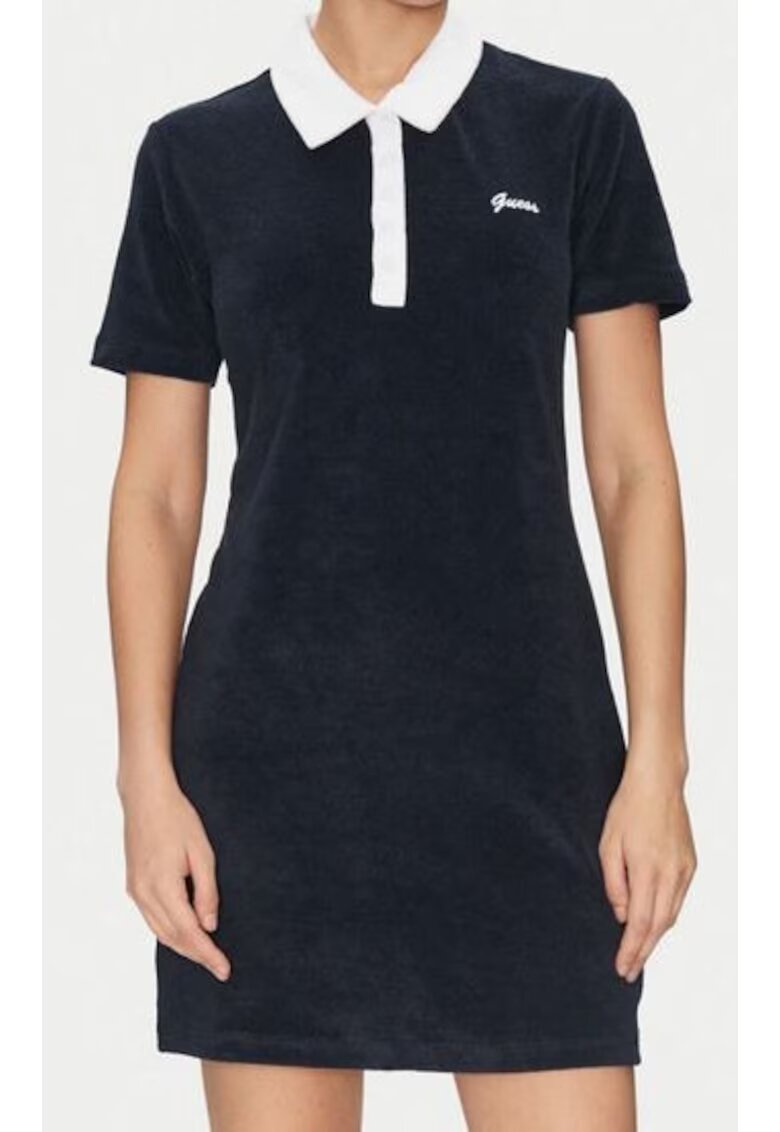 GUESS Rochie model V5GK01KCQV1 - mini - bumbac-poliester - bleumarin