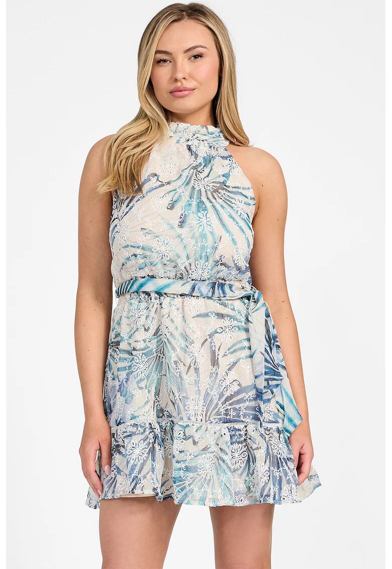 GUESS Rochie scurta cu detalii brodate - Alb