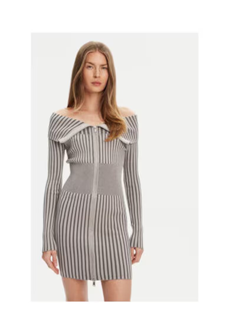 GUESS Rochie tricotata cu inchidere cu fermoar