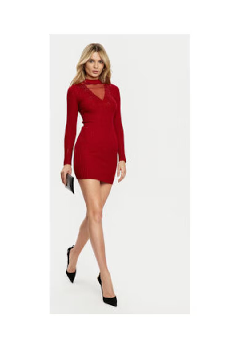 GUESS Rochie tricotata Cu Maneca Lunga