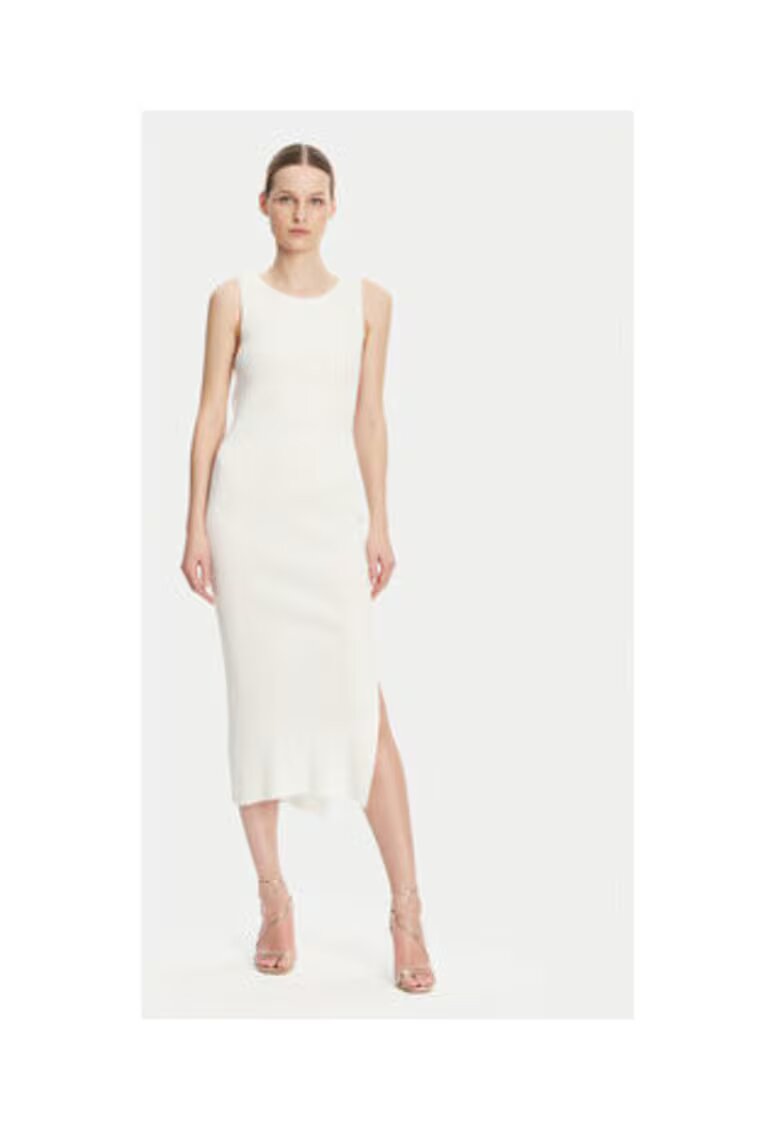 GUESS Rochie tricotata midi cu slit