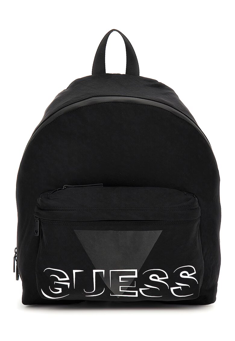 GUESS Rucsac cu imprimeu logo Venezia - Negru/Alb optic