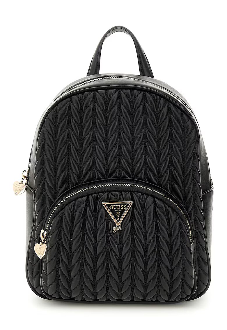 GUESS Rucsac de piele ecologica cu design matlasat - Negru