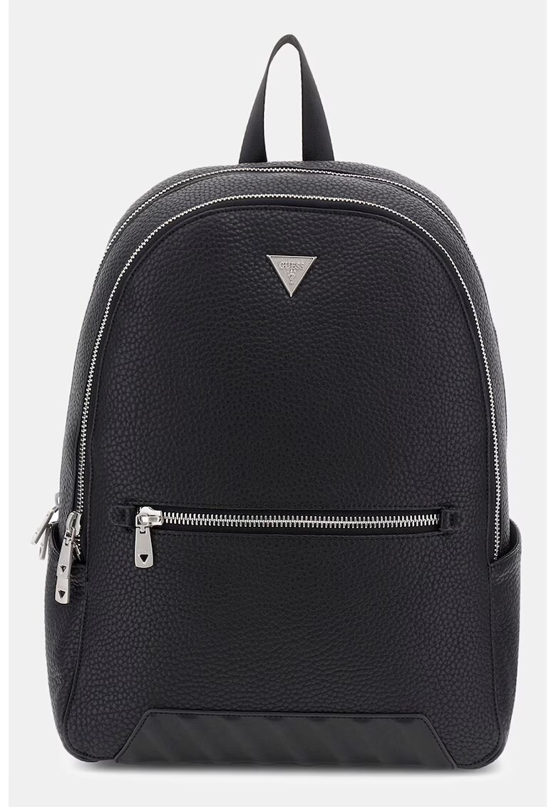 GUESS Rucsac de piele ecologica cu logo metalic - Negru