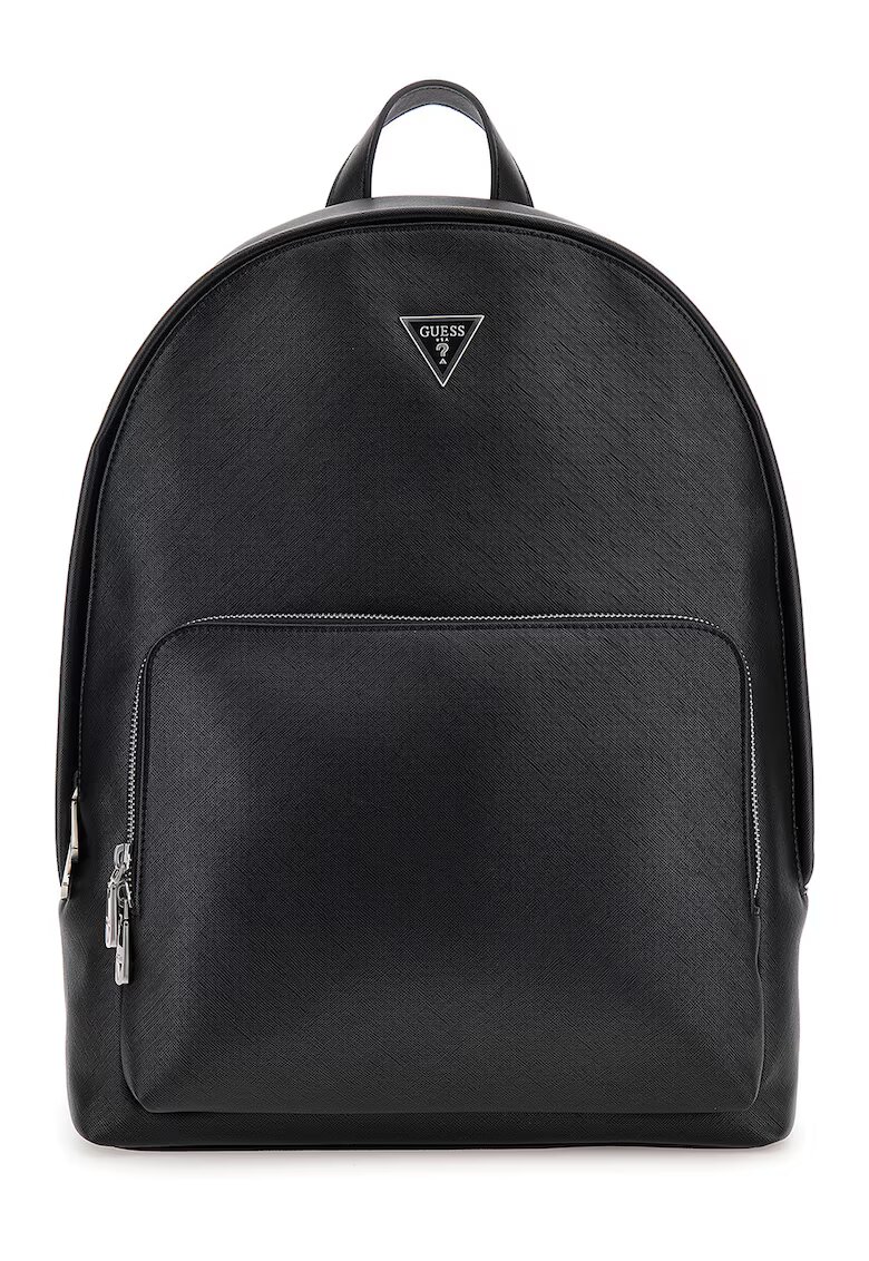 GUESS Rucsac de piele ecologica cu textura Saffiano Mllano - Negru