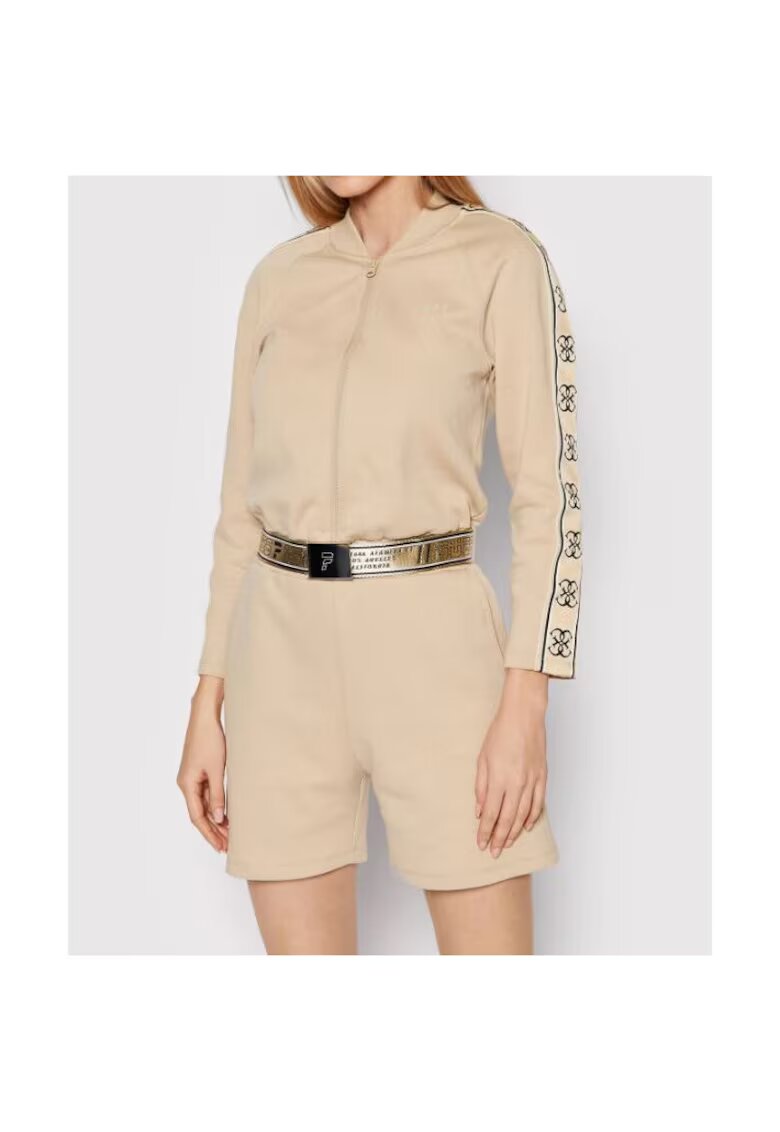 GUESS Salopeta cu maneca lunga si guler baseball -