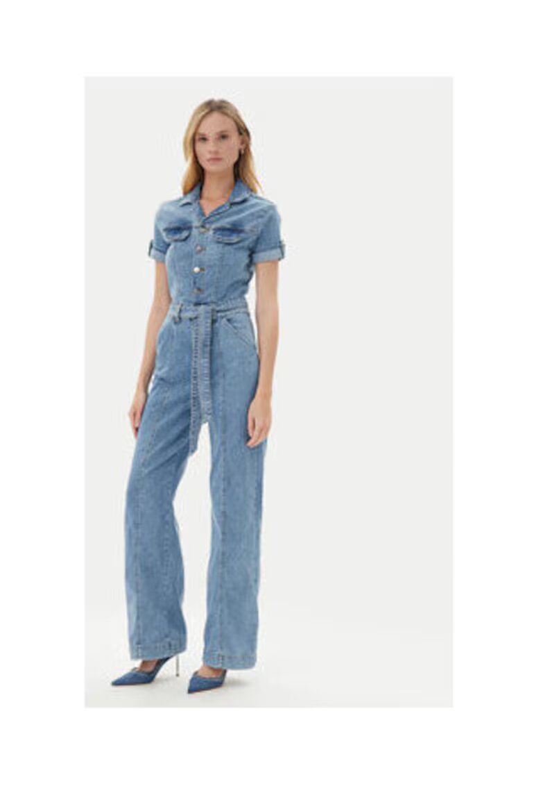 GUESS Salopeta din denim cu cordon