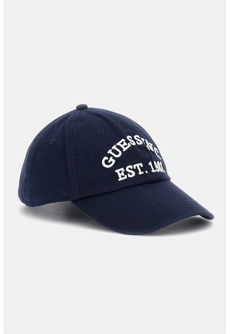 GUESS Sapca baseball cu broderie logo - Alb optic/Bleumarin