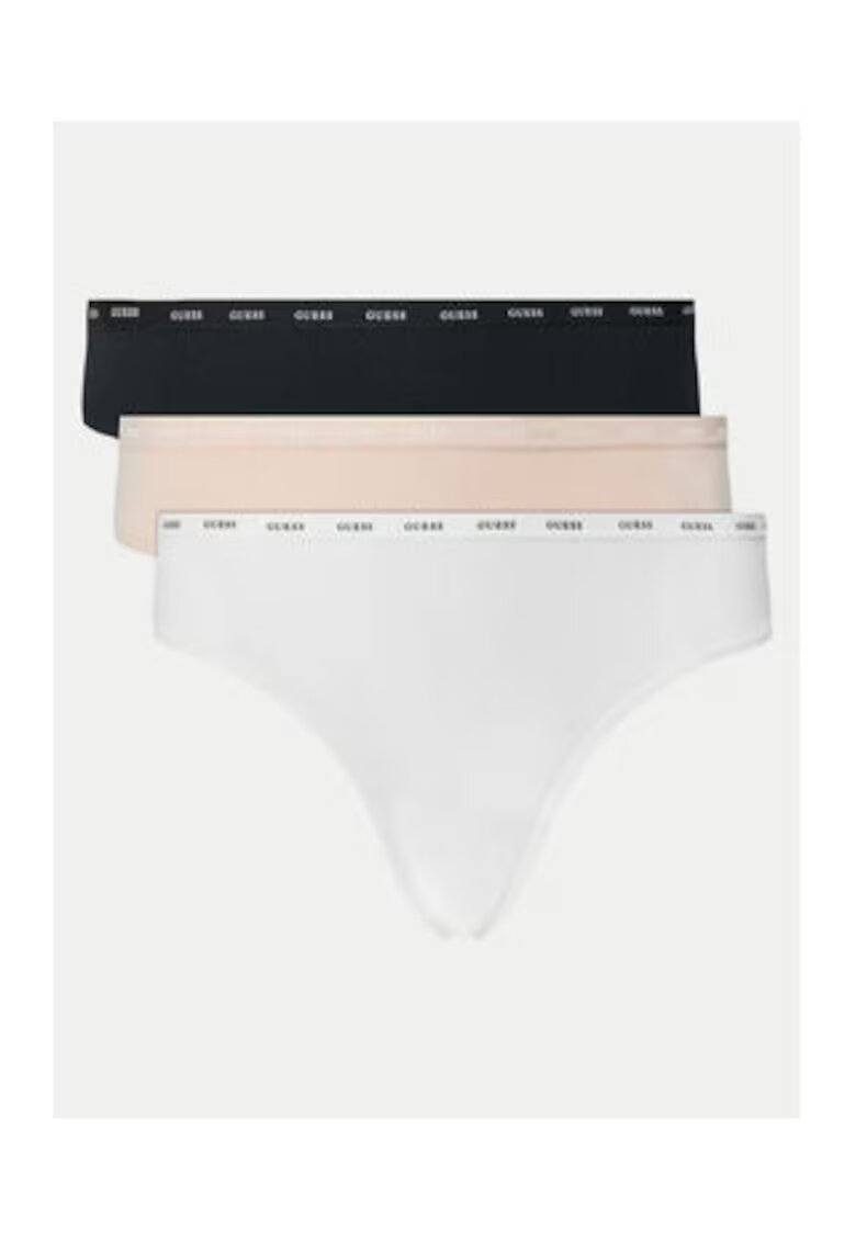 GUESS Set de chiloti brazilieni din amestec de bumbac - 3 perechi