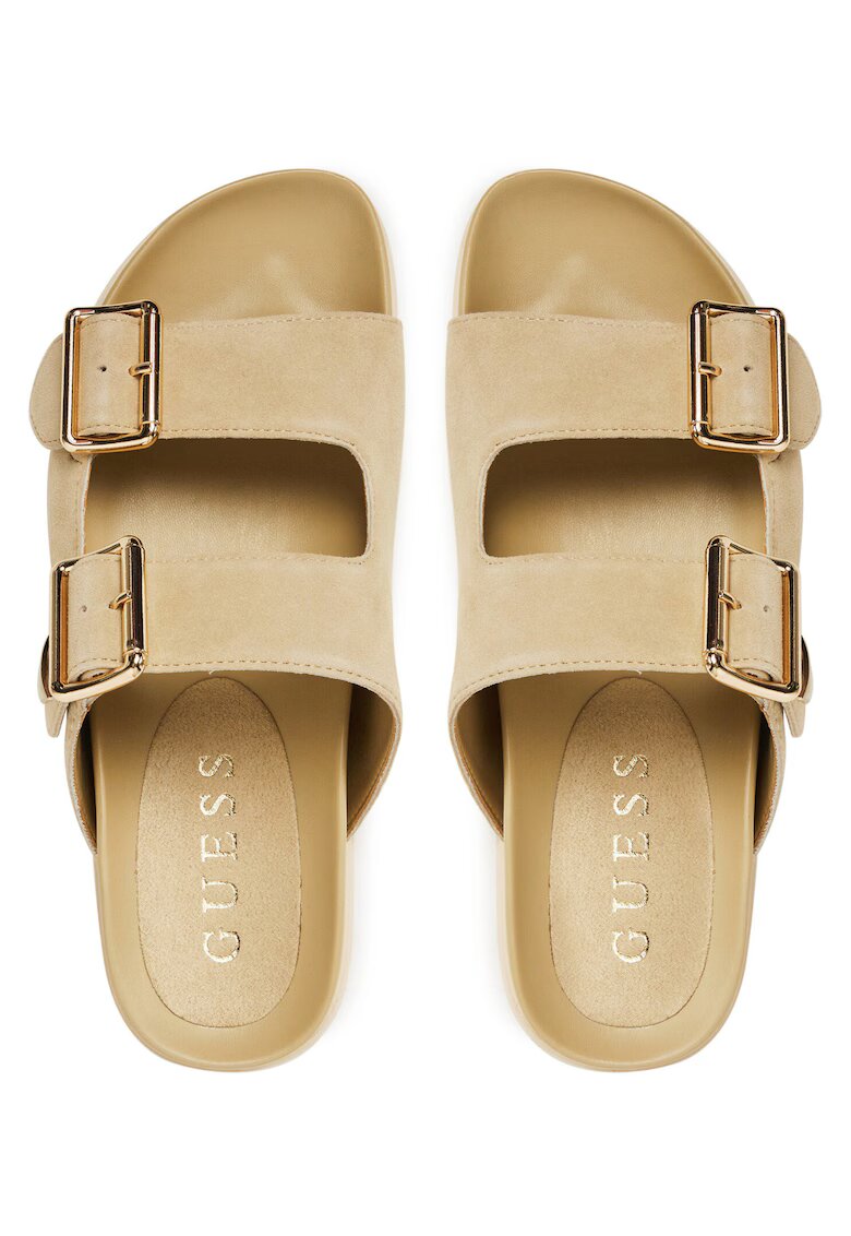 GUESS Slapi dama piele naturala - nude