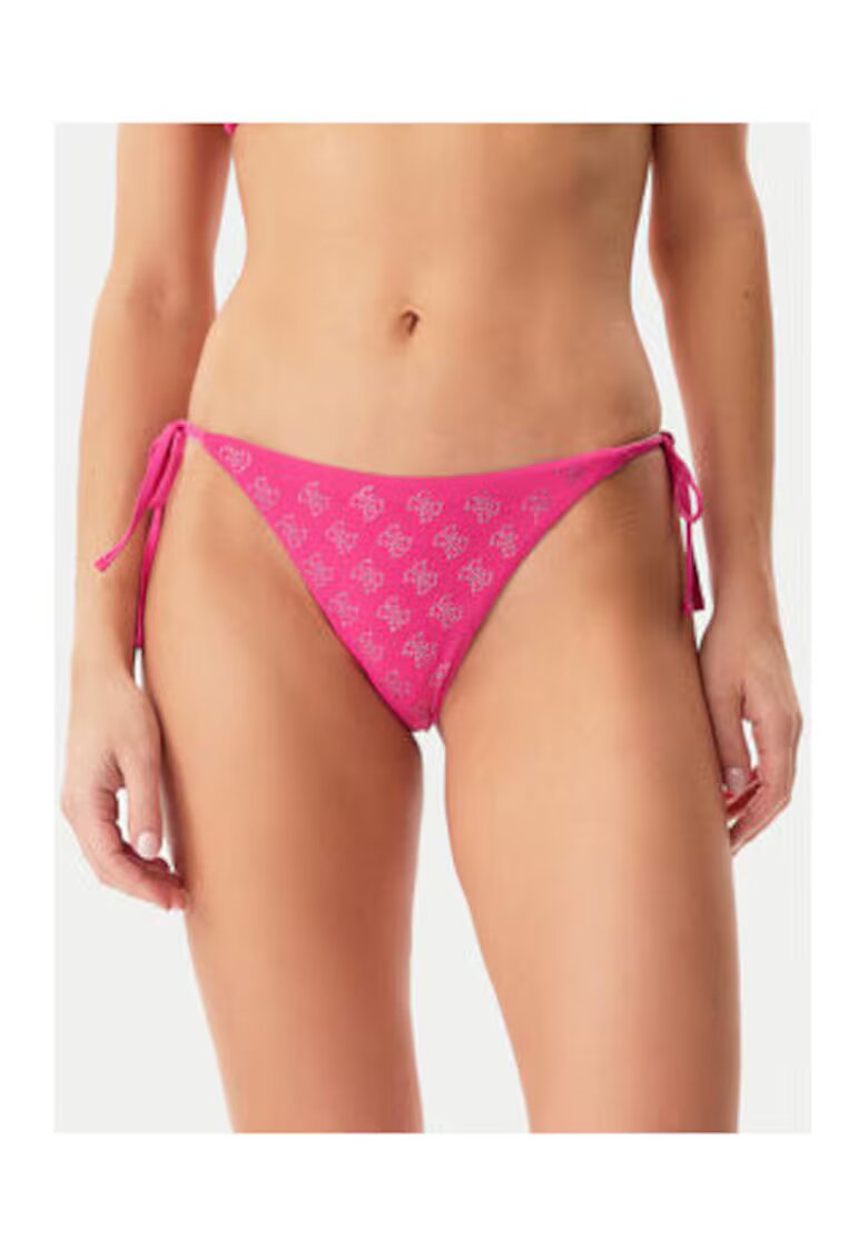 GUESS Slip brazilian cu prindere laterala si logo