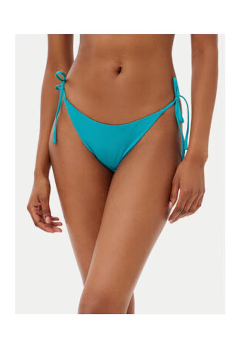 GUESS Slip brazilian cu snururi - turcoaz