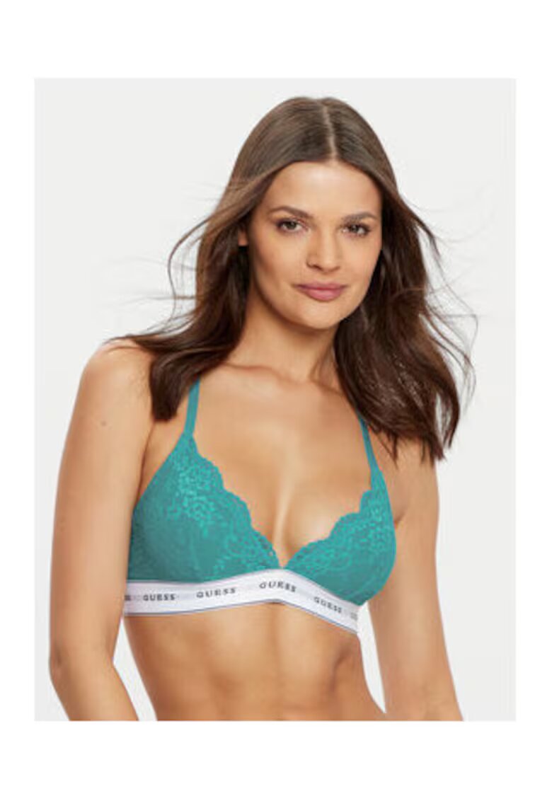 GUESS Sutien-bustiera din amestec de poliamida cu banda logo