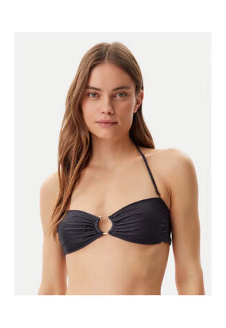 GUESS Sutien de baie cu element metalic
