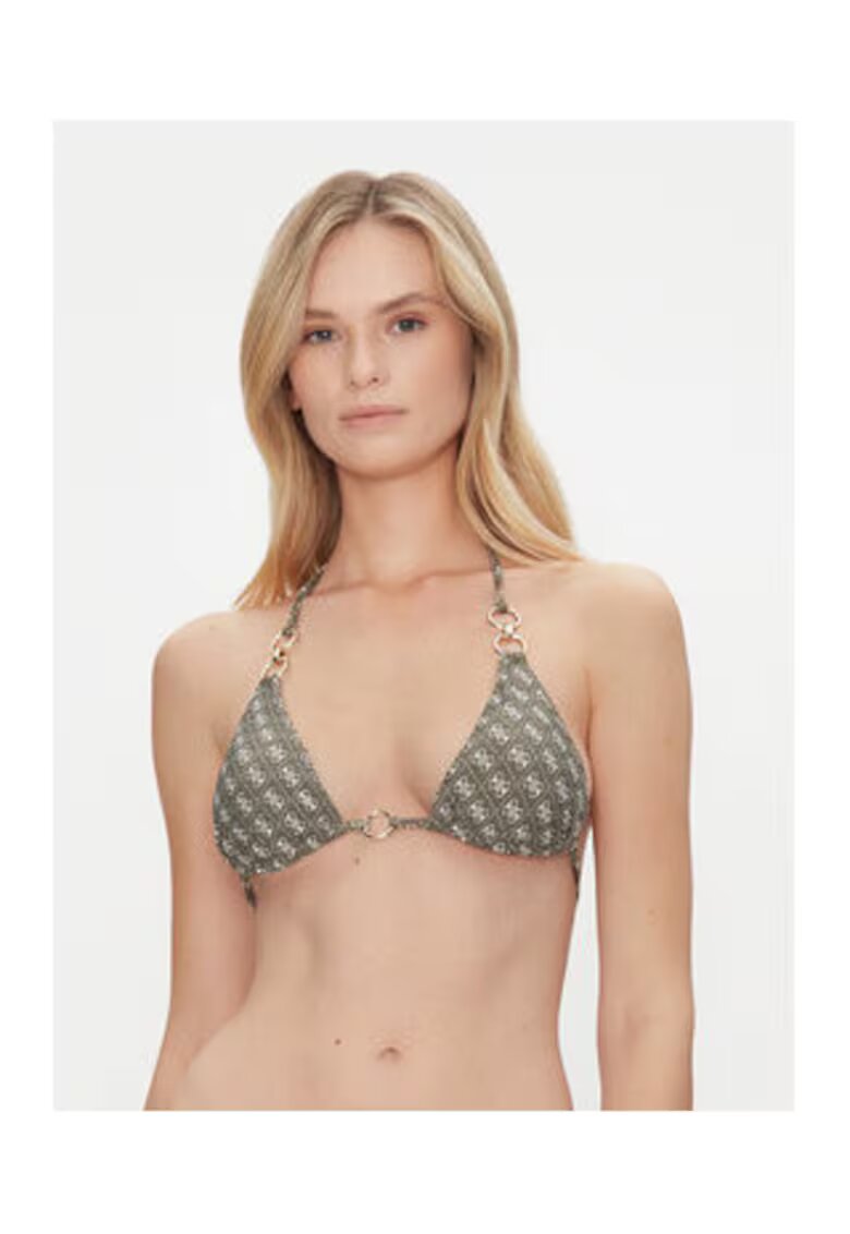 GUESS Sutien de baie cu insertii metalice