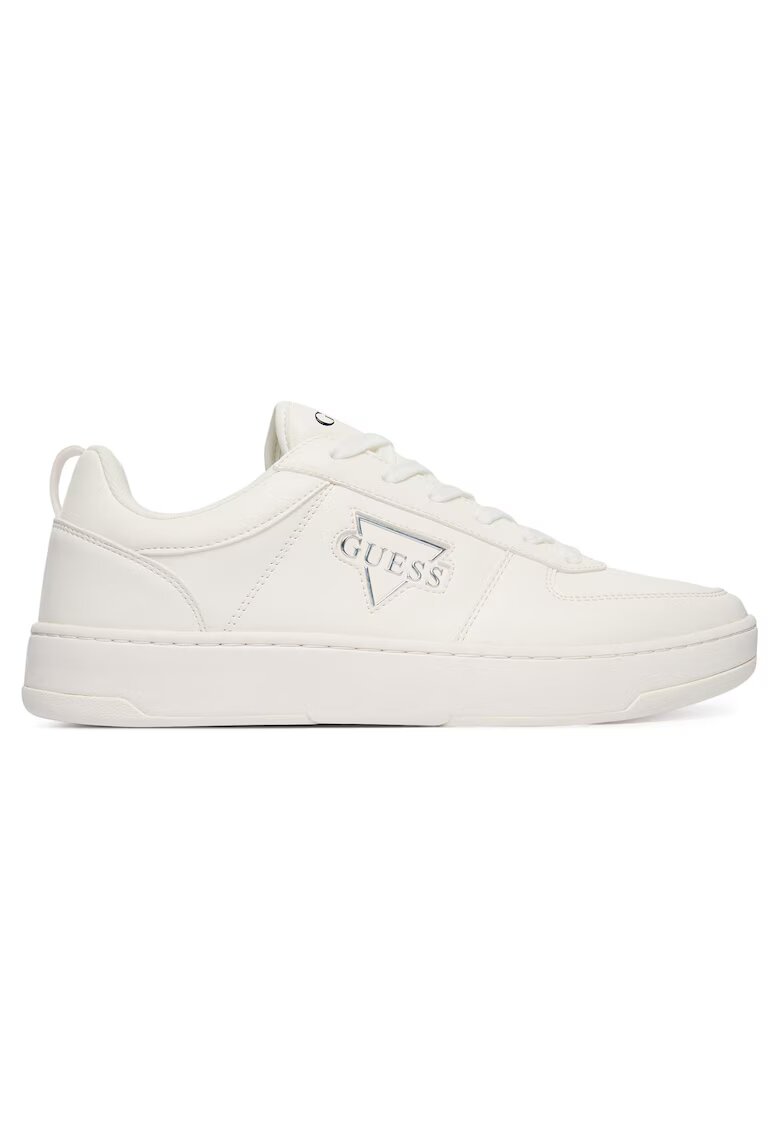 GUESS Tenisi barbati - FMFVEN ELE12 - piele ecologica - alb