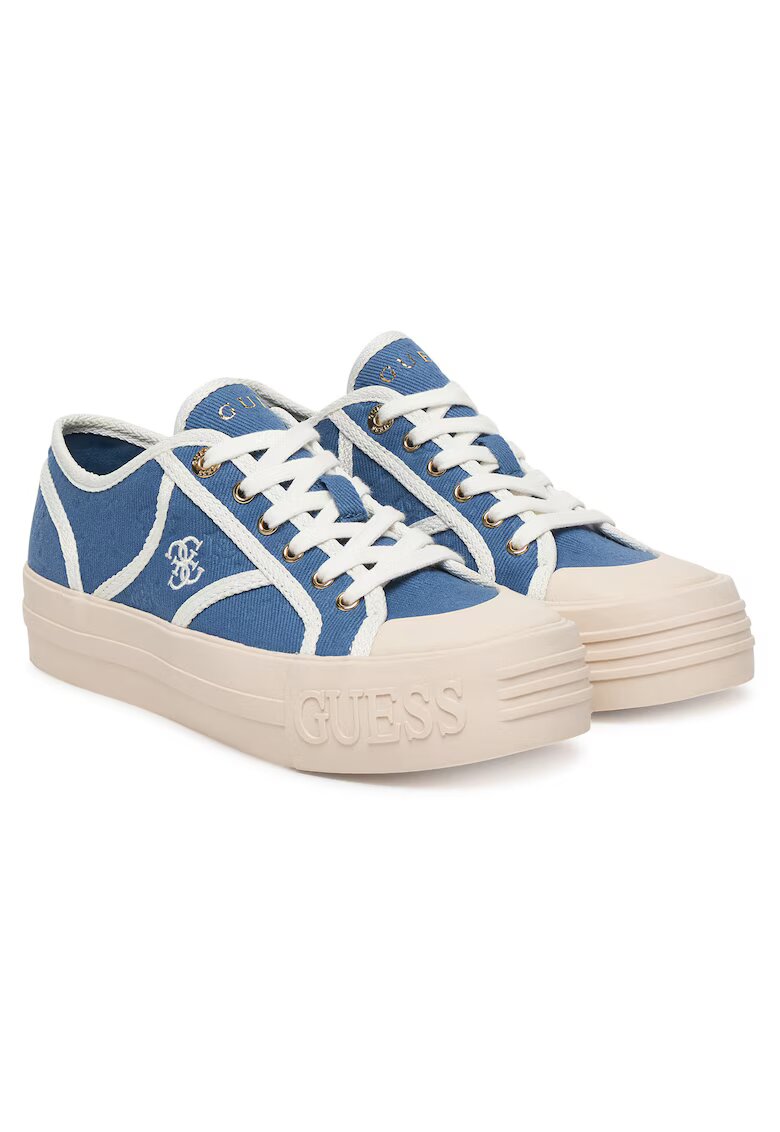GUESS Tenisi dama DENIM - FLPISS FAL12 - albastra - textil