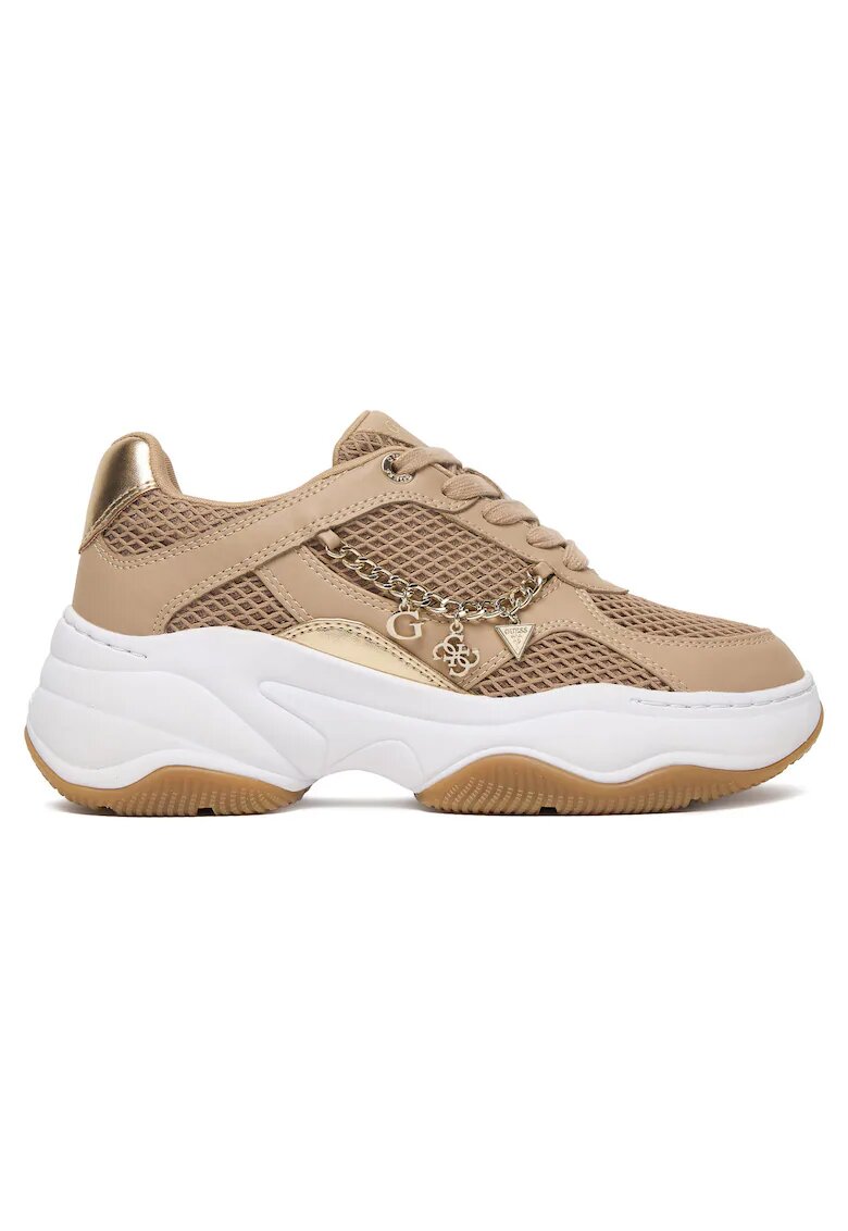 GUESS Tenisi dama OAT FLPHAR ELE12 - piele ecologica - bej