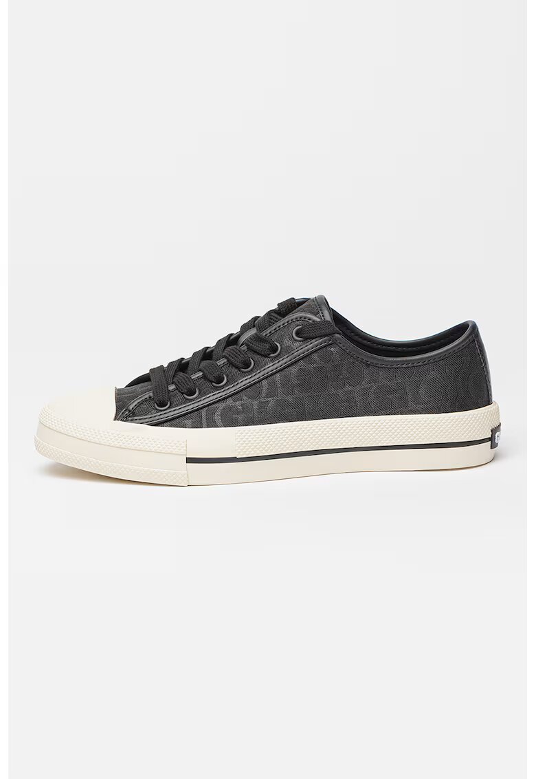 GUESS Tenisi low-cut cu logo - Negru