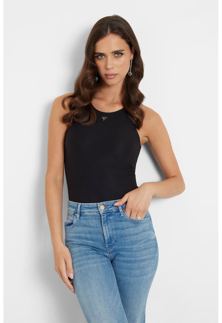 GUESS Top-body cu logo discret - Negru