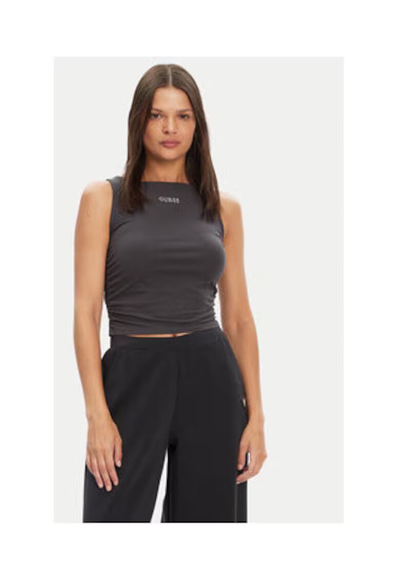GUESS Top casual din bumbac - Gri