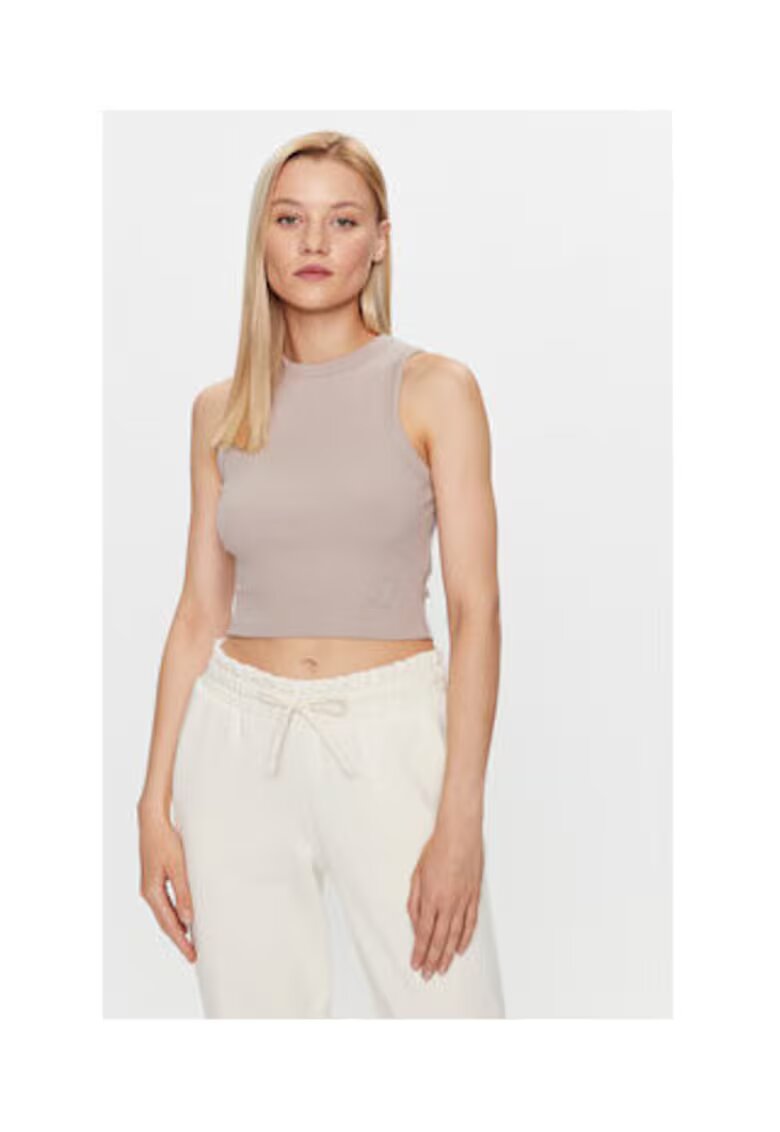 GUESS Top crop cu decolteu la baza gatului