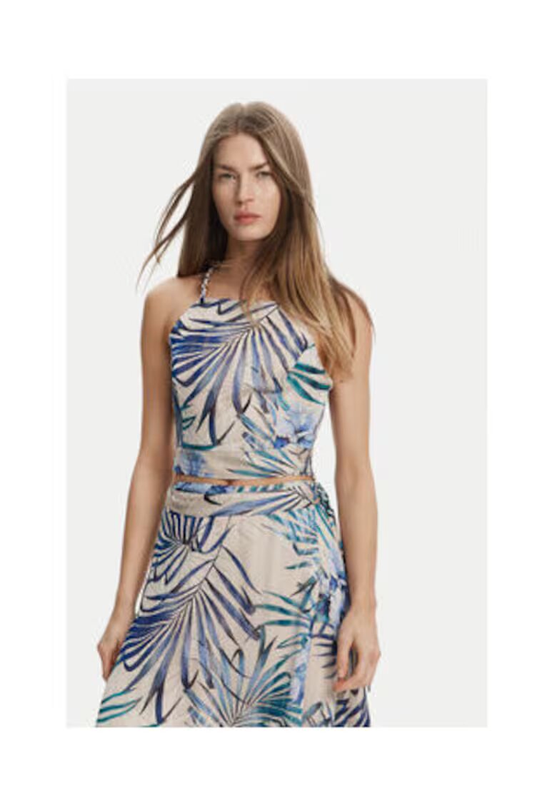 GUESS Top crop cu imprimeu 00