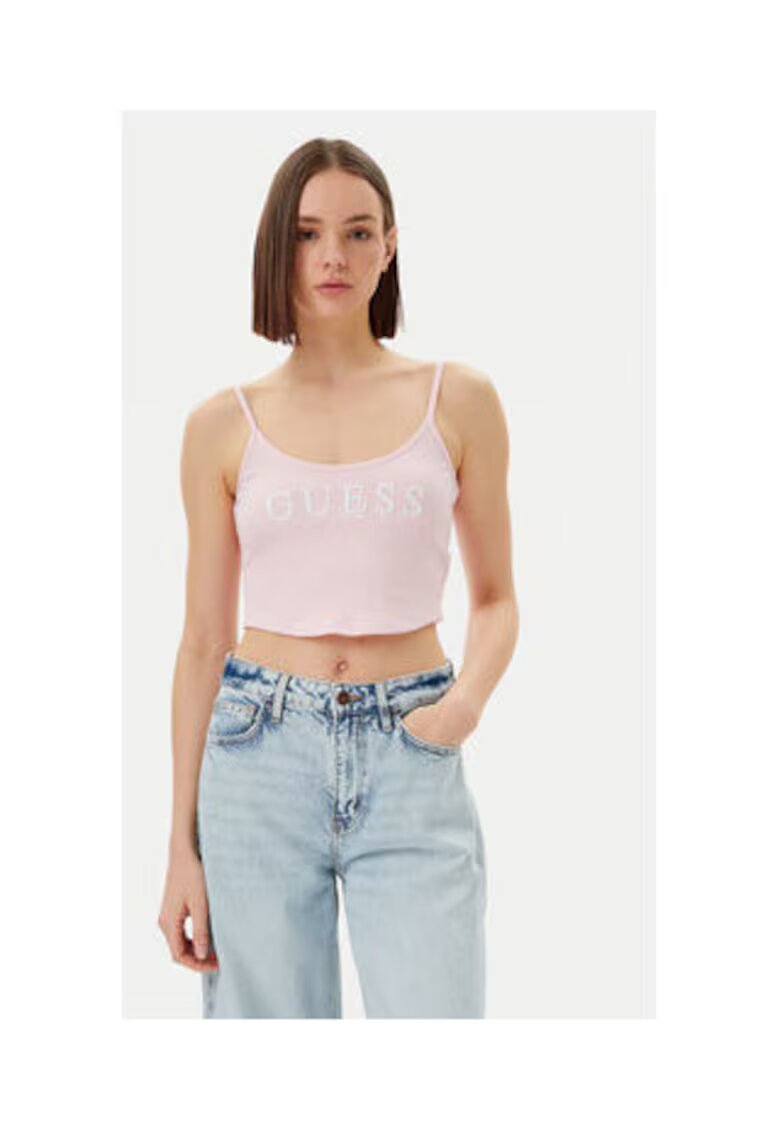 GUESS Top cu logo crop