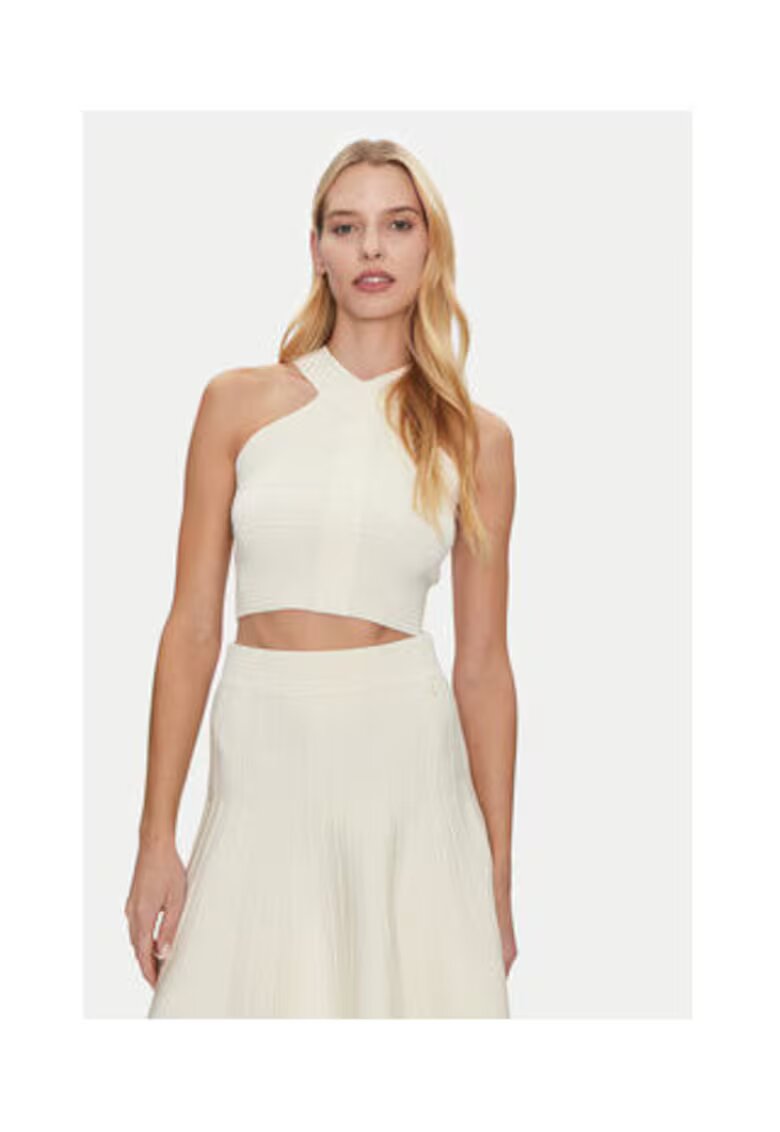 GUESS Top de dama cu imprimeu uni - fara maneci