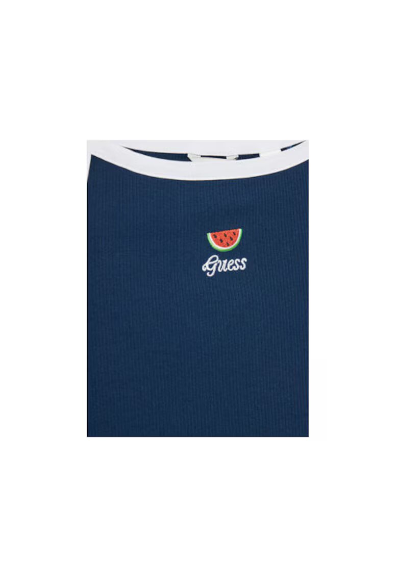 GUESS Top regular fit din amestec de bumbac
