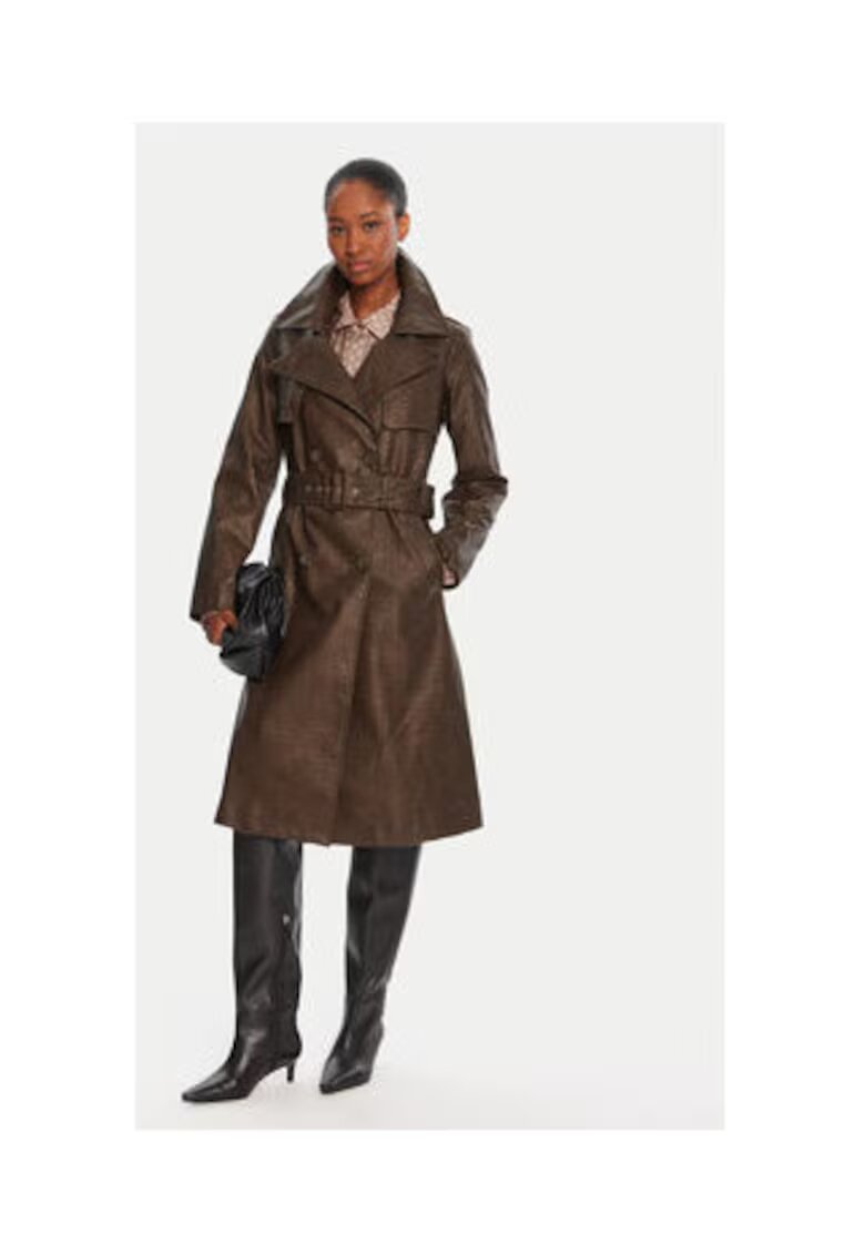 GUESS Trenci din piele ecologica - cu o curea lata
