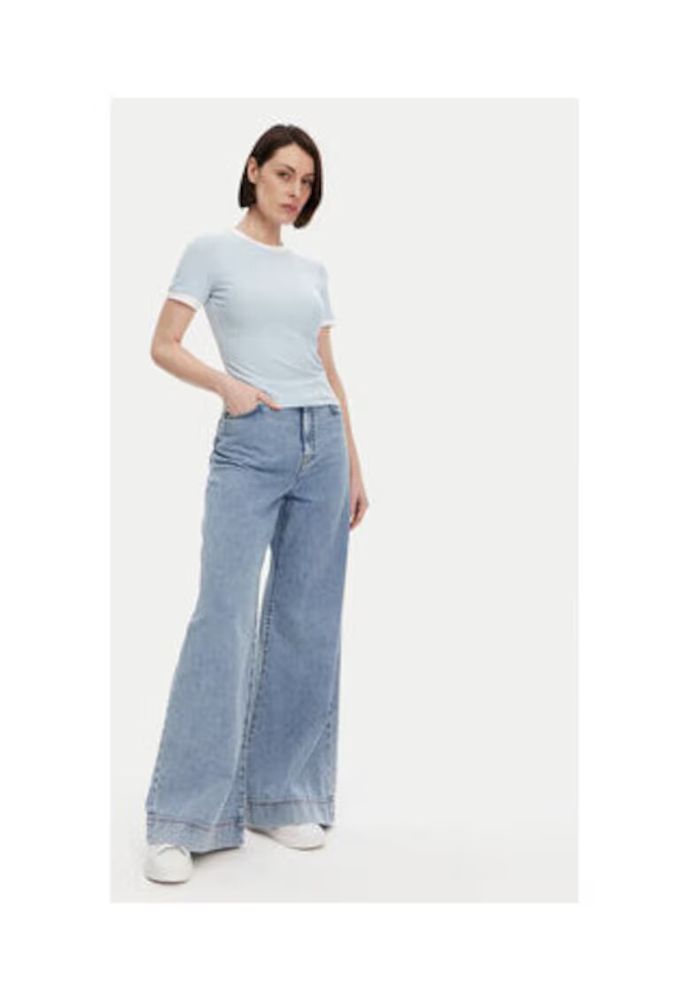 GUESS Tricou crop din amestec de modal
