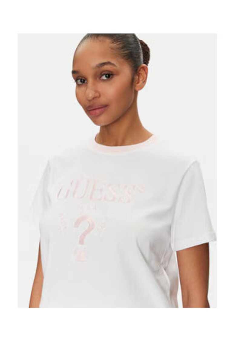 GUESS Tricou crop din bumbac organic 0000304858024 -