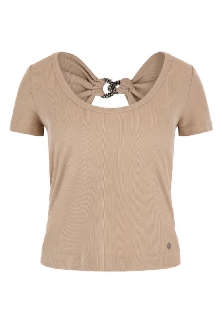 GUESS Tricou cu detaliu metalic W3GP21KAQL2 - G036