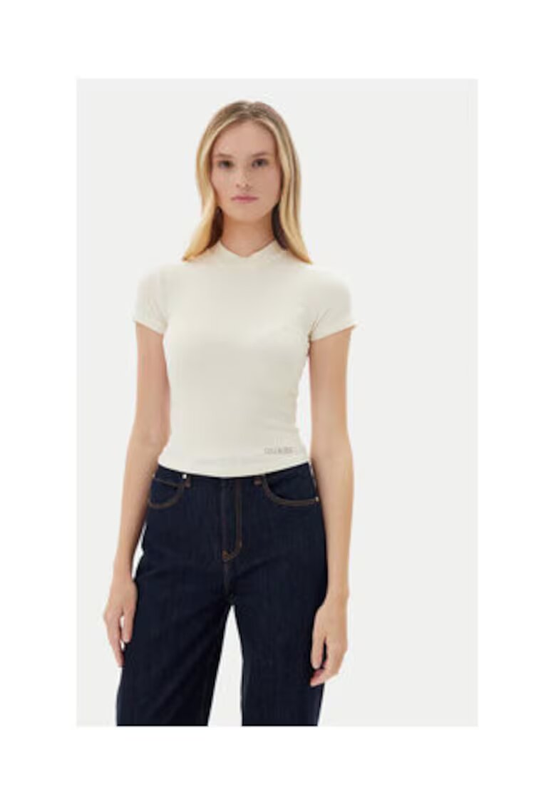 GUESS Tricou cu guler scurt