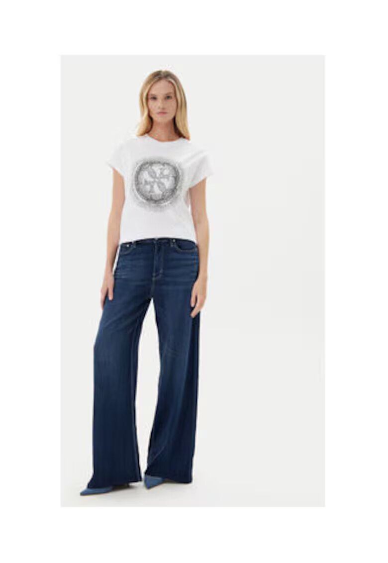 GUESS Tricou cu imprimeu logo regular fit