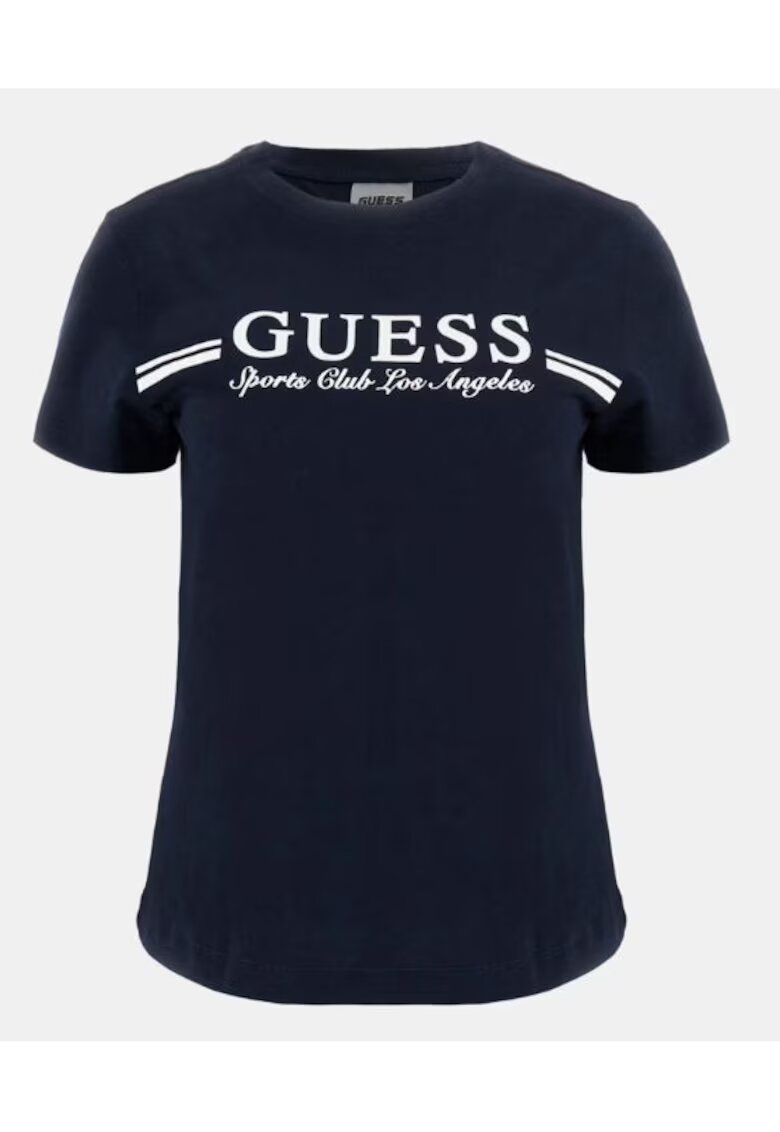 GUESS Tricou cu logo - Bleumarin