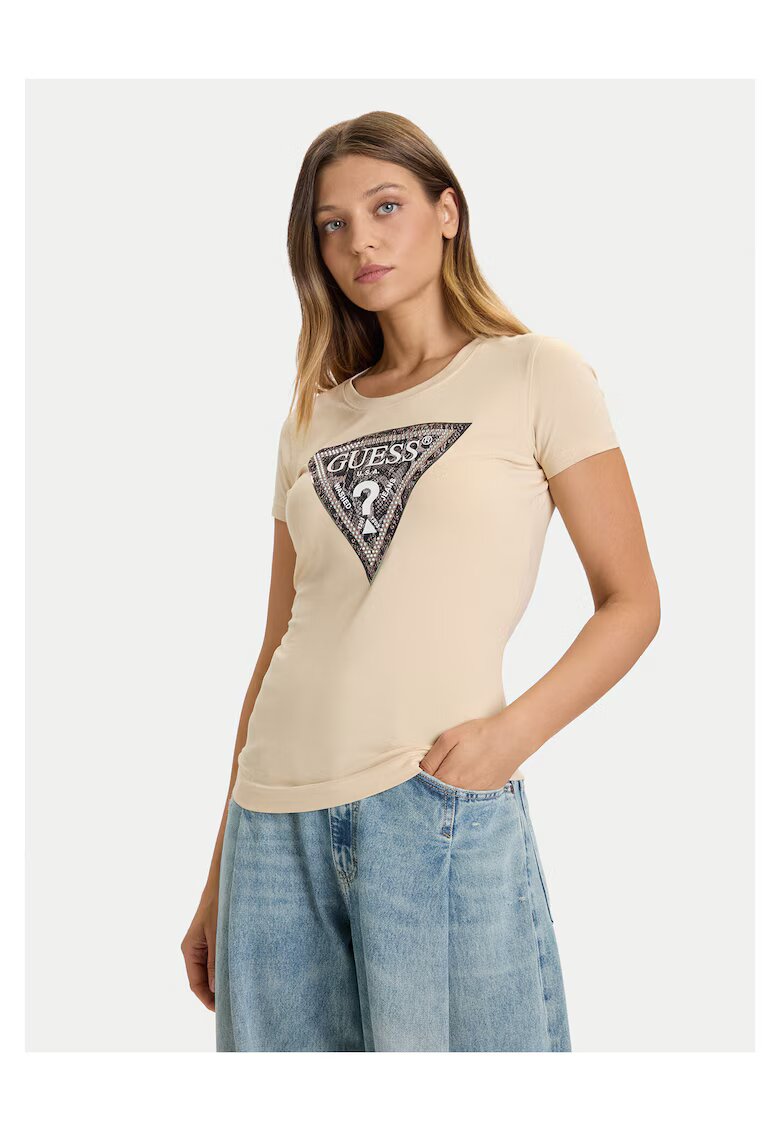 GUESS Tricou dama bej