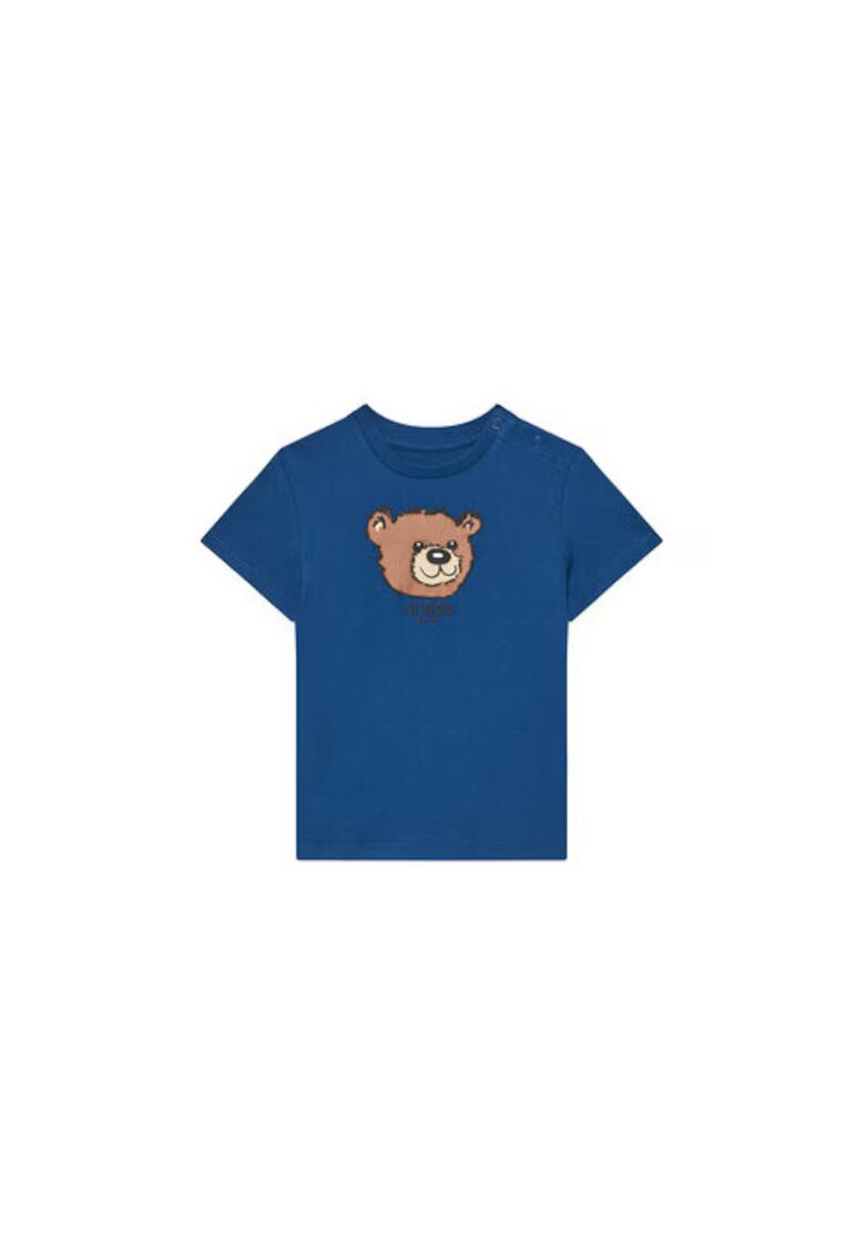 GUESS Tricou de bumbac organic cu model urs