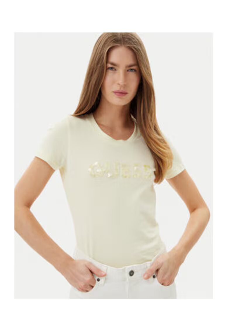 GUESS Tricou din amestec de bumbac organic 002