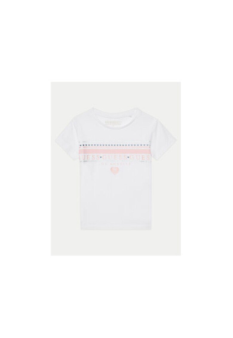 GUESS Tricou din bumbac cu detalii logo