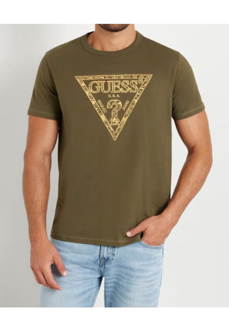 GUESS Tricou din bumbac cu logo