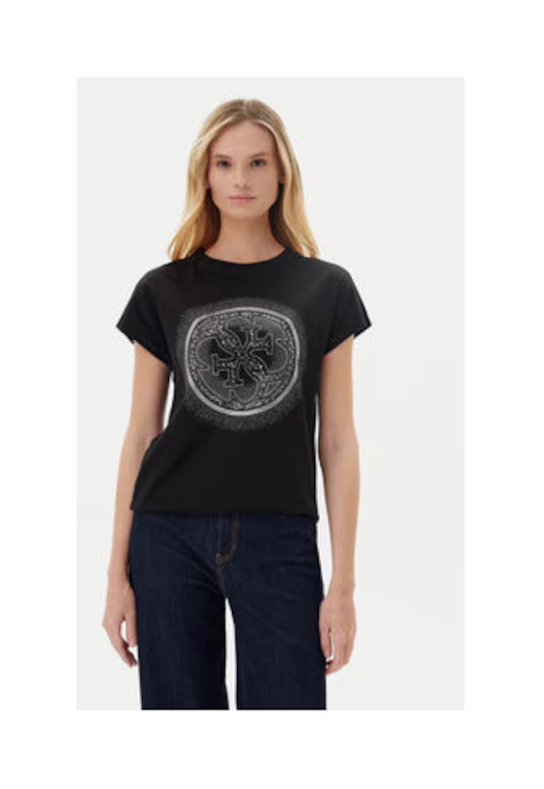 GUESS Tricou din bumbac cu logo imprimat